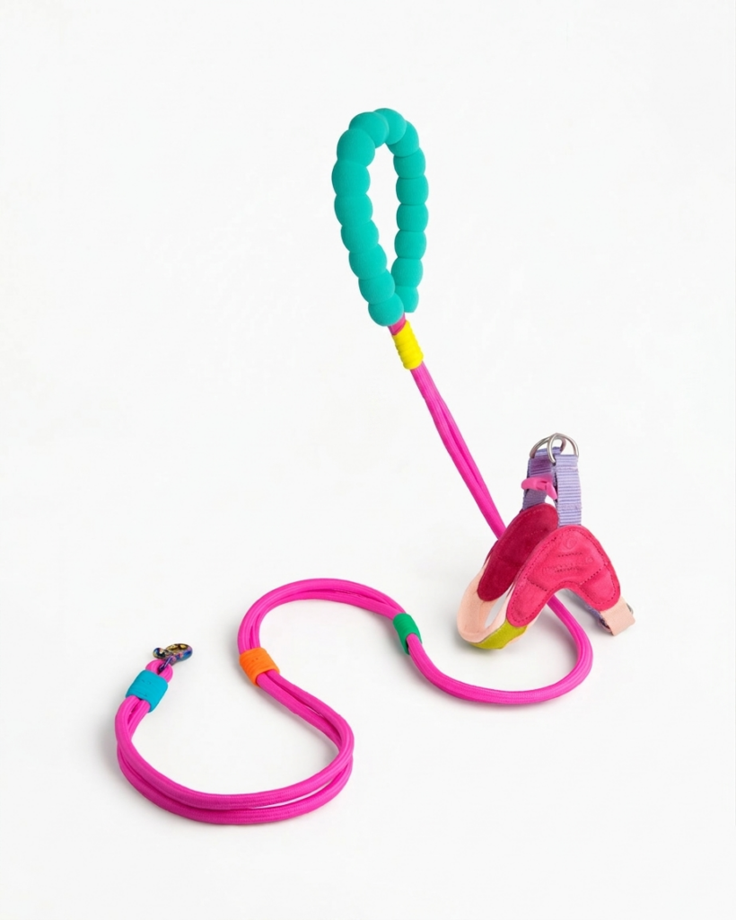 Marshmallow Leash + Island Harness