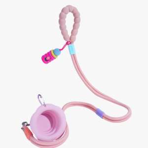 Marshmallow Basic Dog Walking Kit — Leash, 350ml Bowl & Poop Bag Holder