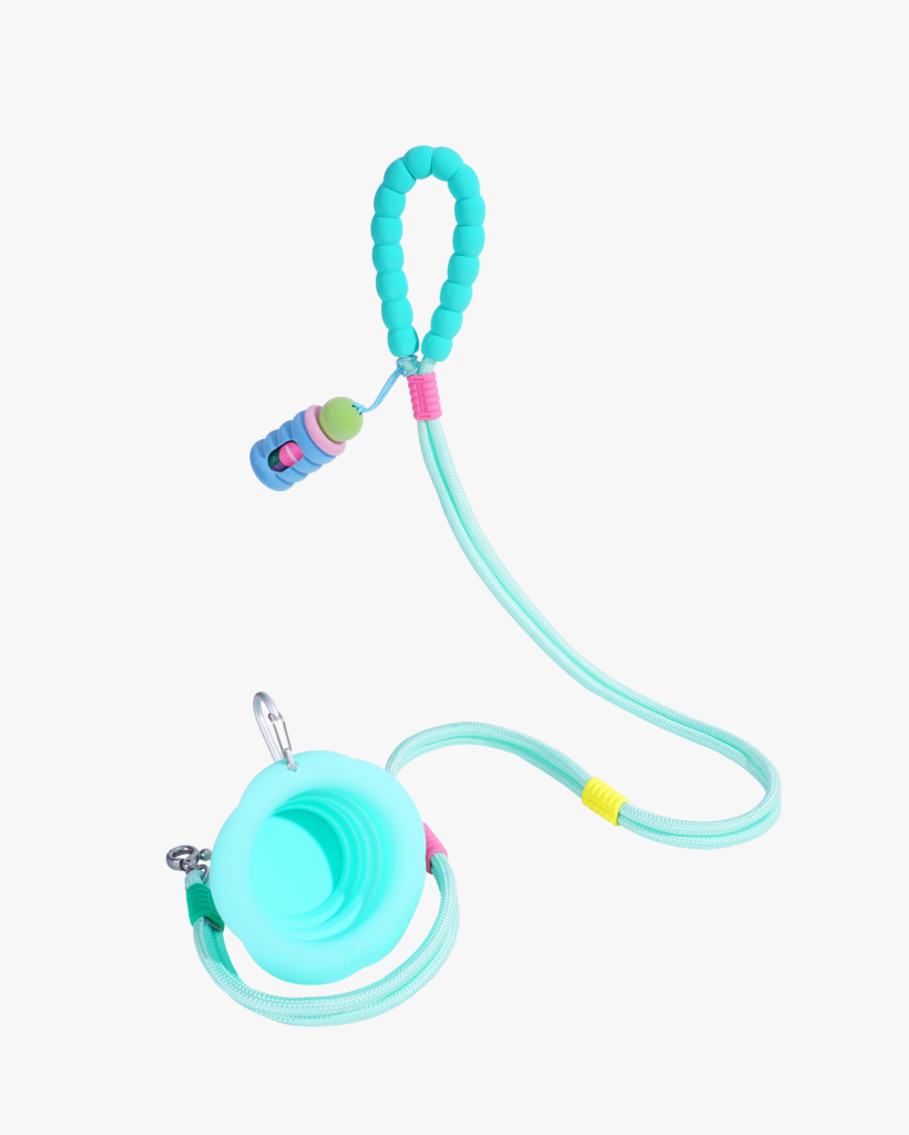 Marshmallow Smart Grab & Go Trio — Leash, 350ml Bowl & Cake Waste Bag Holder
